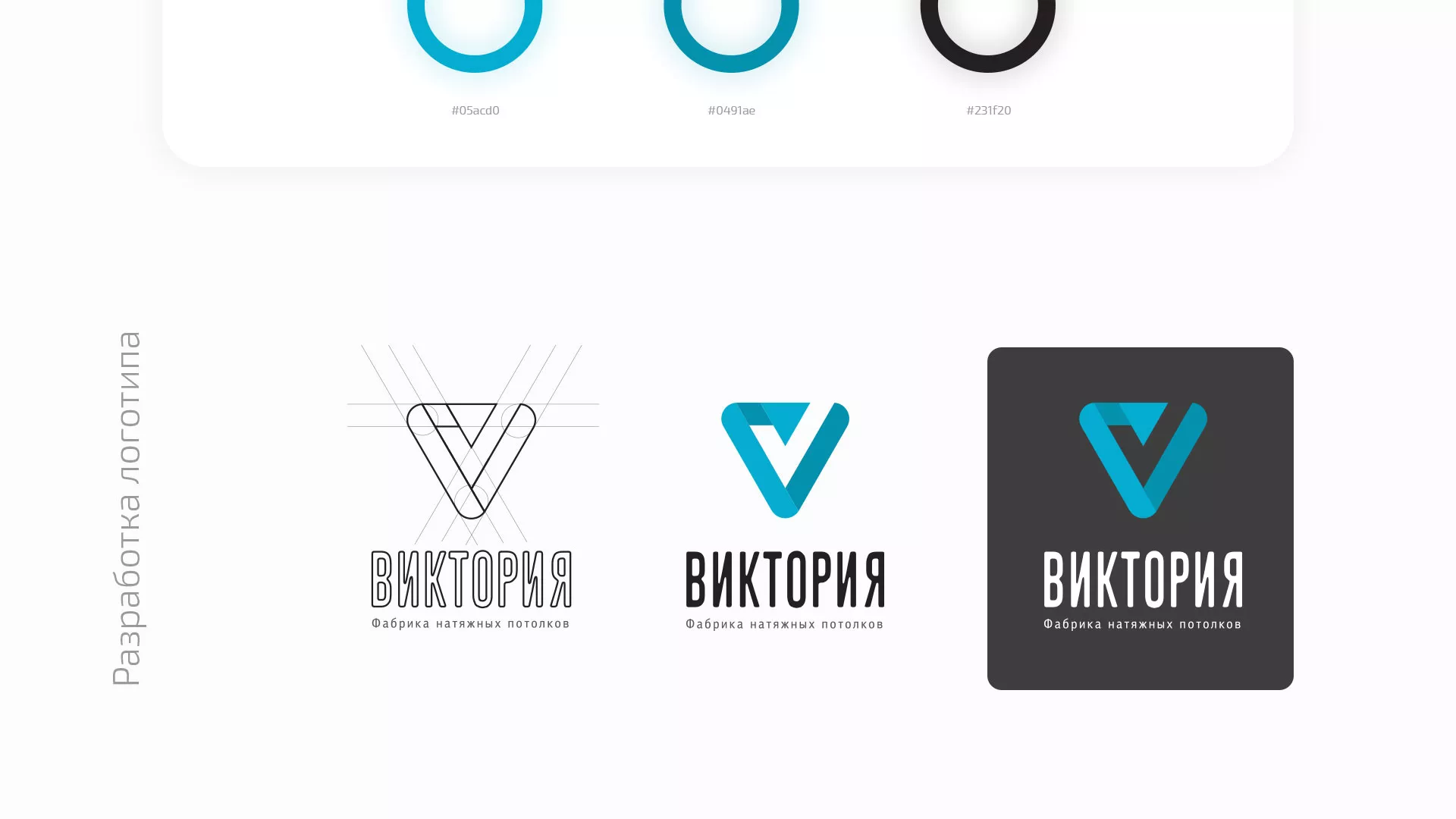 Разработка фирменного стиля компании по продаже и установке натяжных потолков в Всеволожске